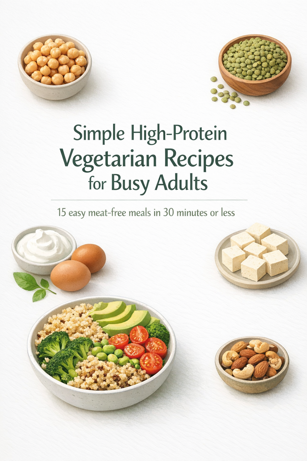 Simple Healthy Vegetarian High-Protein Recipes for Real Life
